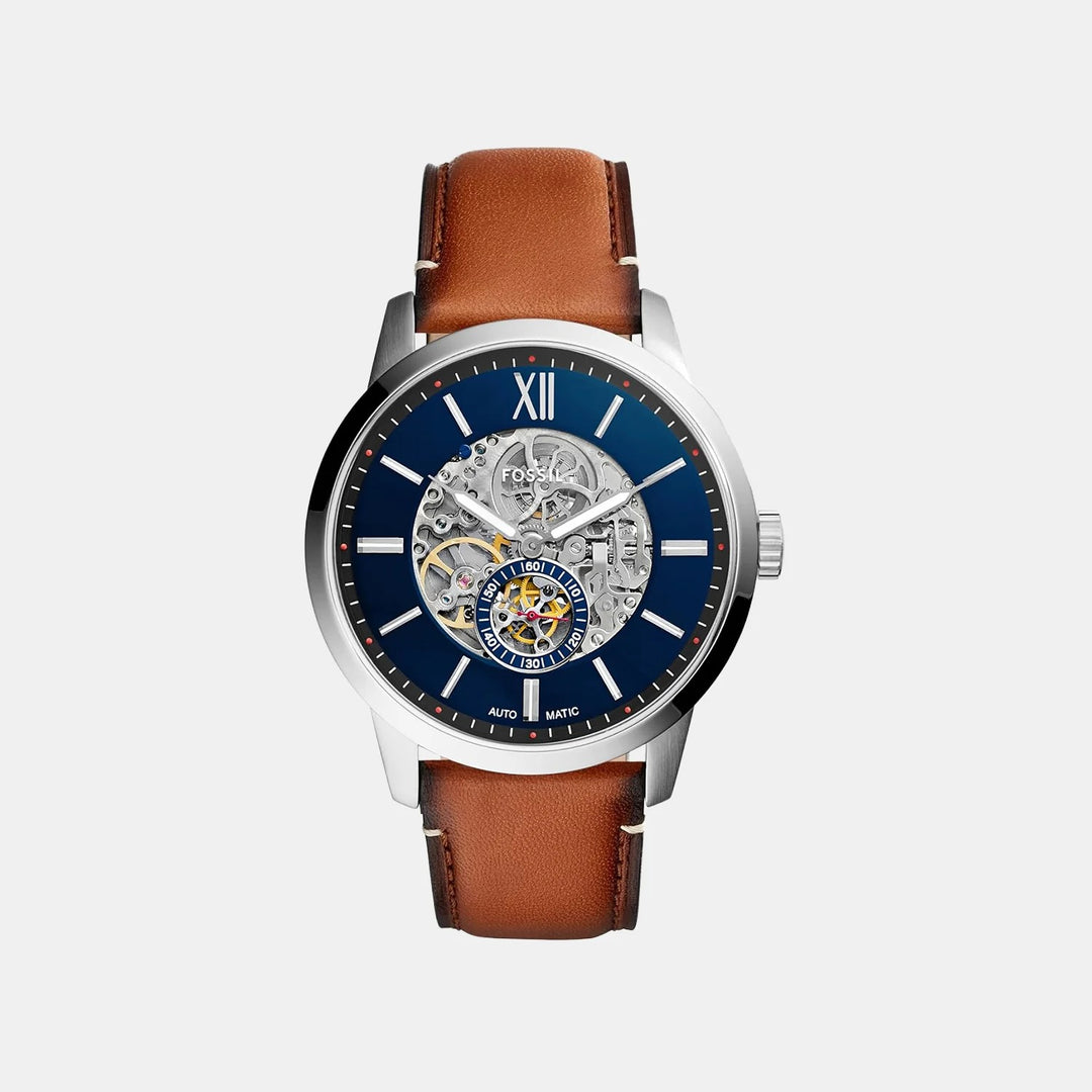 Fossil Townsman ME3154 Automatic Blue Dial Stainless Steel Men&