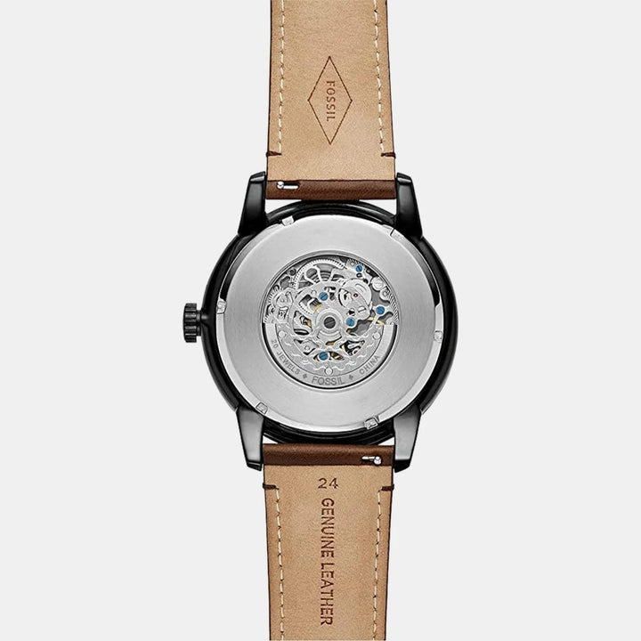 Fossil Townsman ME3155 Automatic Black Dial Black Leather Men&