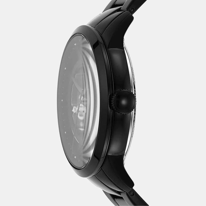 Fossil The Minimalist Automatic ME3197 Blue Dial Brown Leather Men&