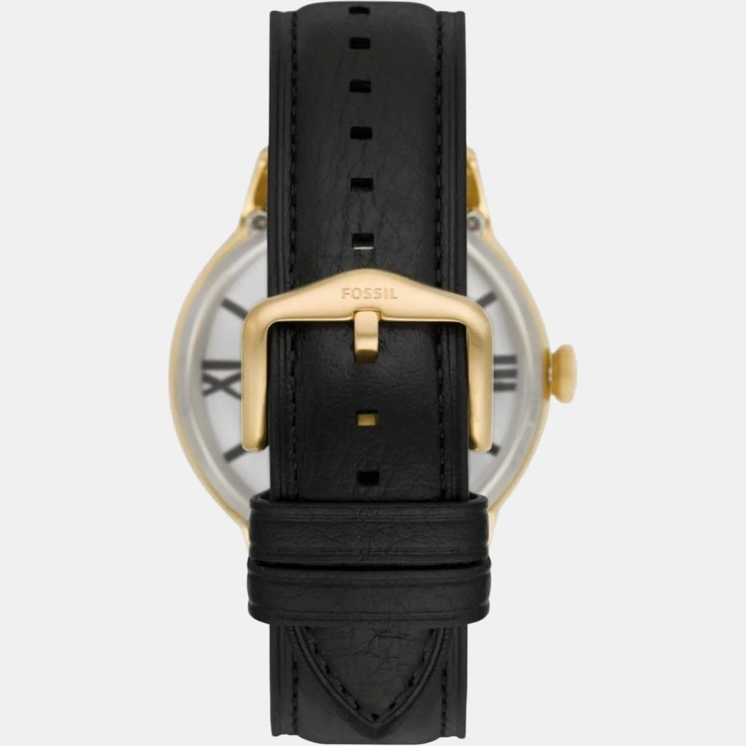 Fossil Everett Automatic ME3210 Skeleton Dial Black Stainless Steel Men&