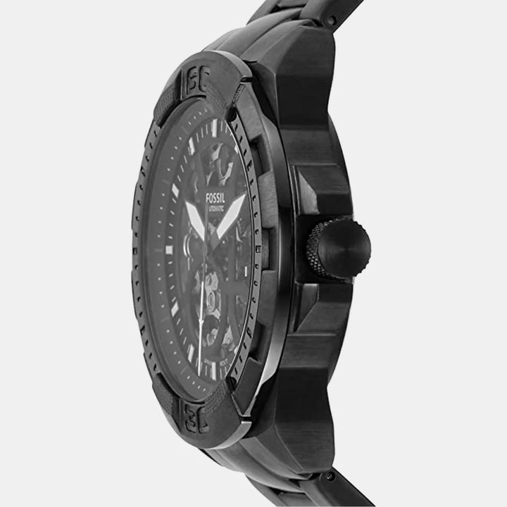 Fossil Inscribe Automatic ME3217 Skeleton Dial Smoke Stainless Steel Men&