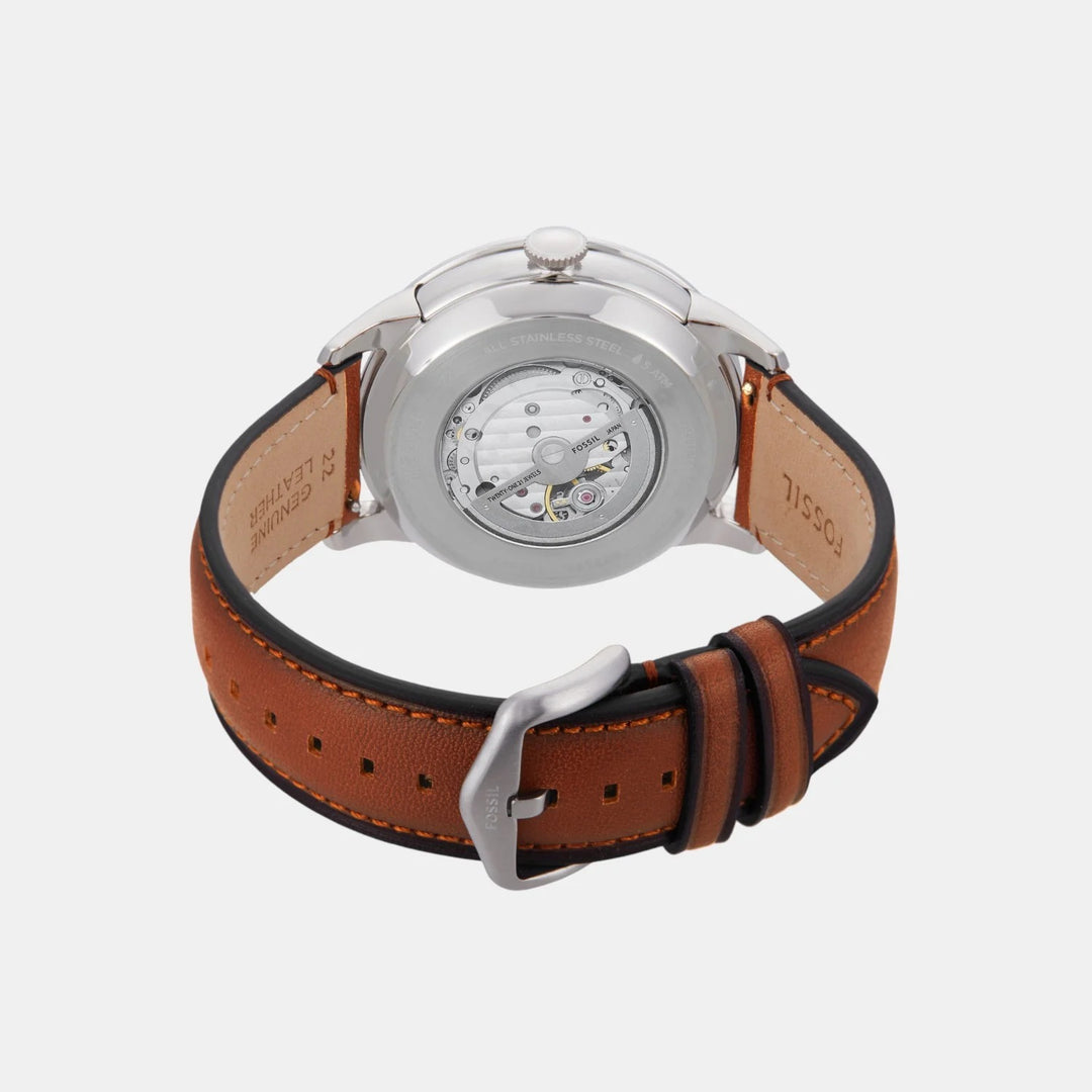 Fossil Neutra Automatic ME3265 Silver Dial Stainless Steel Men&