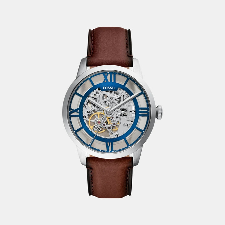 Fossil Neutra Automatic ME3267 Gray Dial Smoke Stainless Steel Men&