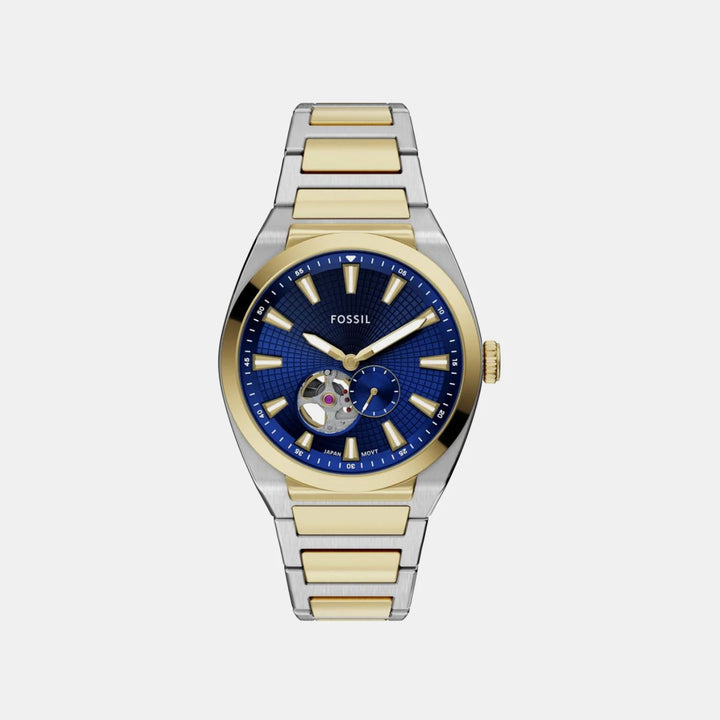 Fossil Sport Tourer Automatic ME3275 Blue Dial Silver Stainless Steel Men&