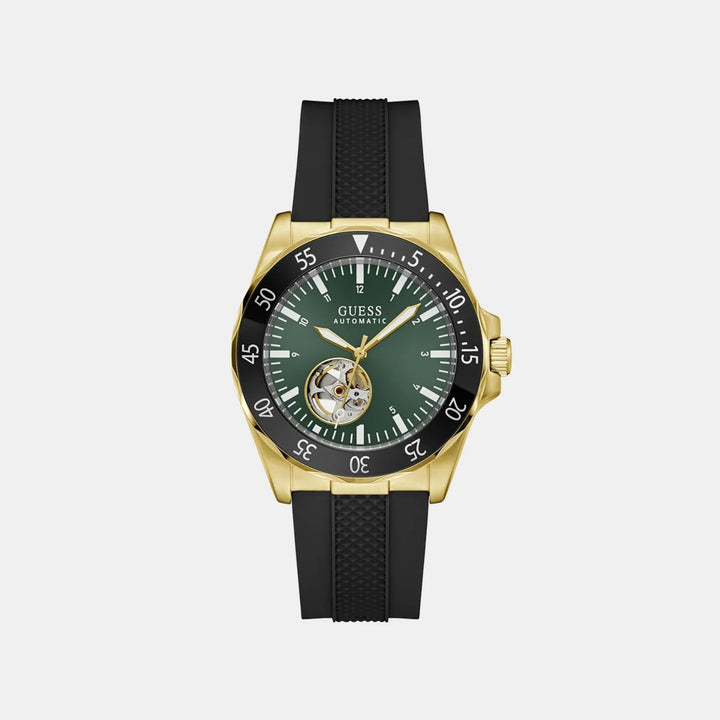 Guess Men Automatic Watch GW1131G2 – Green Dial Silicone