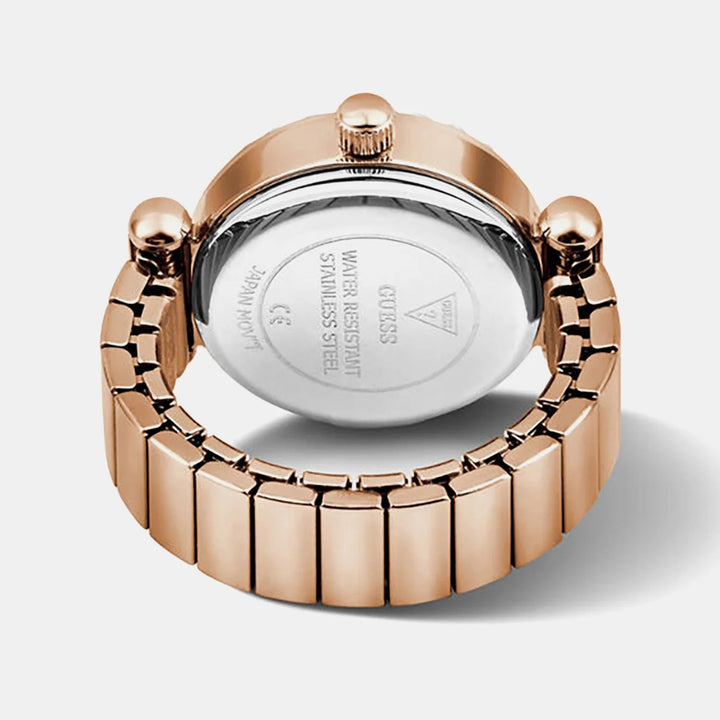 Guess Anna Ring Watch 18mm Pink Dial Rose Gold Small Women&