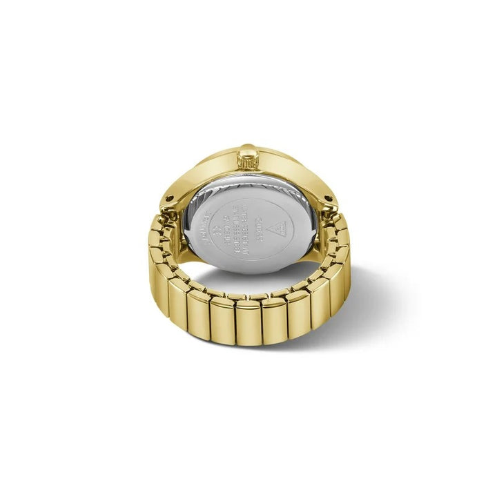Guess Ring Watch 18mm Green Marble Dial Gold-Tone Large Women&