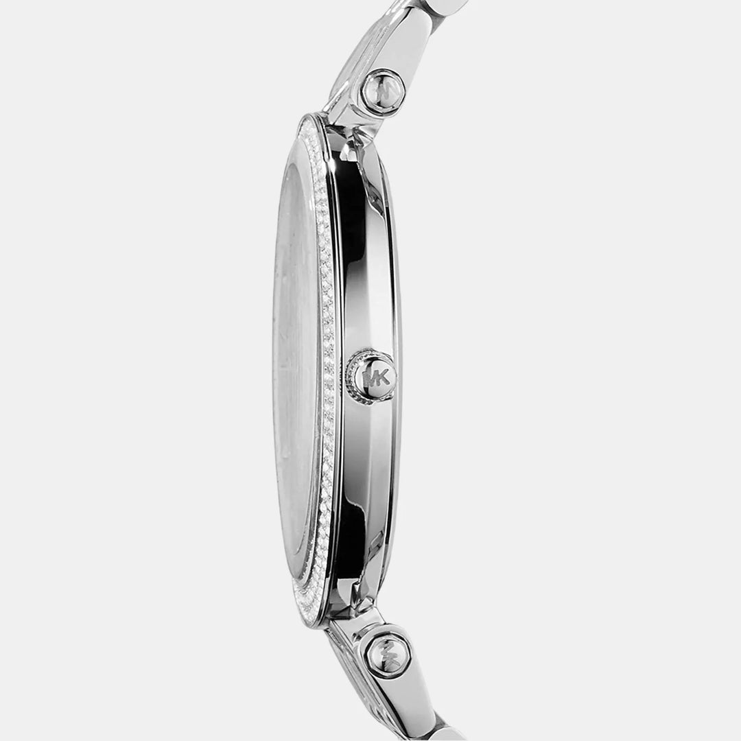 Michael Kors Darci MK3190 Silver-Tone Glitz Bezel Women&