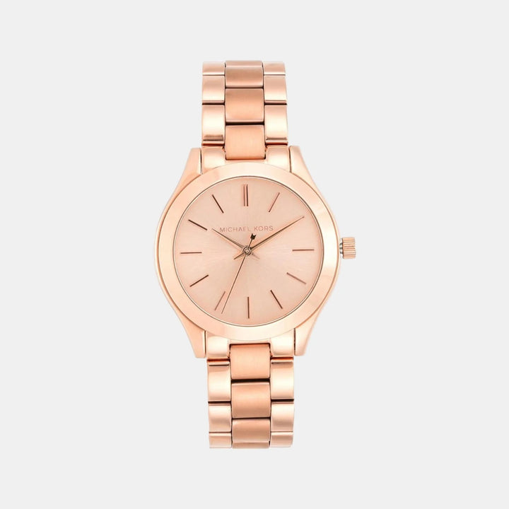 Michael Kors Slim Runway MK3513 Gold-Tone Stainless Steel Women&