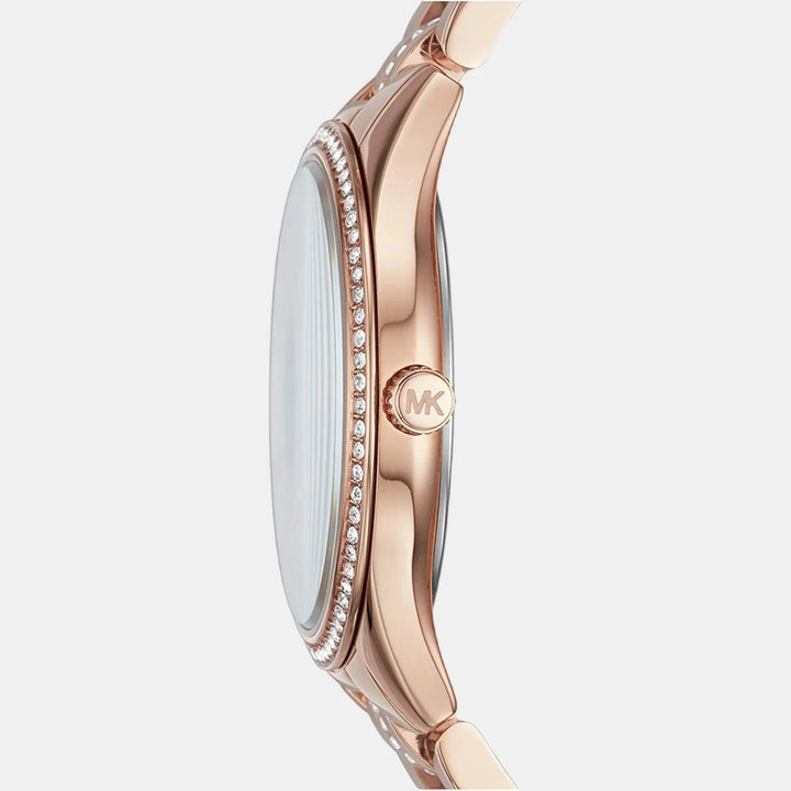 Michael Kors Lauryn MK3716 Pavé Rose Gold-Tone Stainless Steel Women&