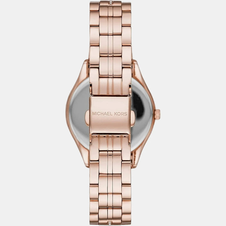 Michael Kors Lauryn MK3716 Pavé Rose Gold-Tone Stainless Steel Women&
