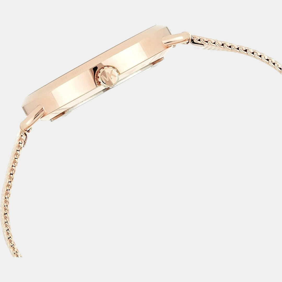 Michael Kors Portia MK3845 Gold-Tone Pavé Heart Dial Women&