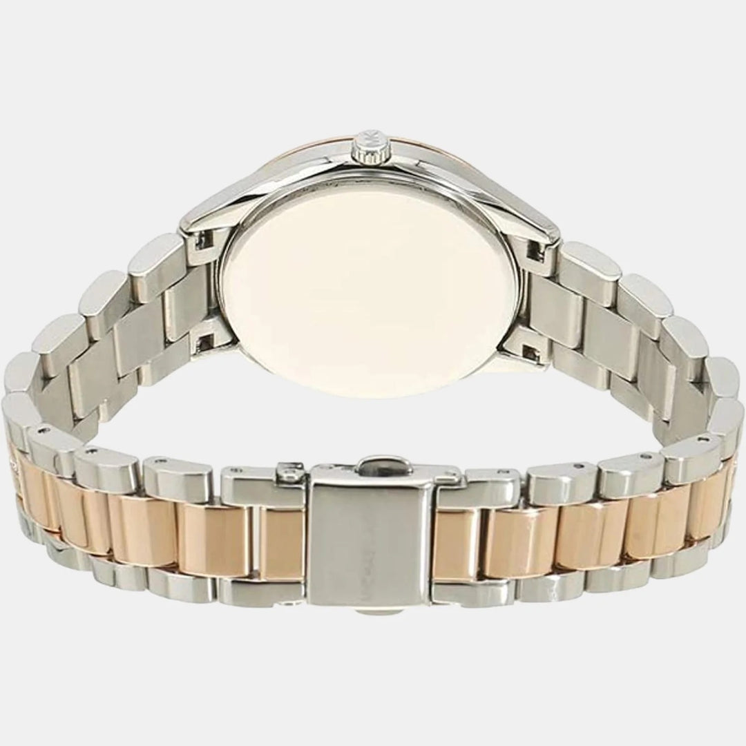 Michael Kors Lauryn MK3979 Rose Gold-Tone Pavé Stainless Steel Women&
