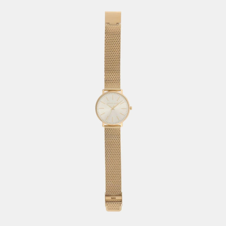 Michael Kors Pyper MK4339 Gold-Tone Logo Dial Women&