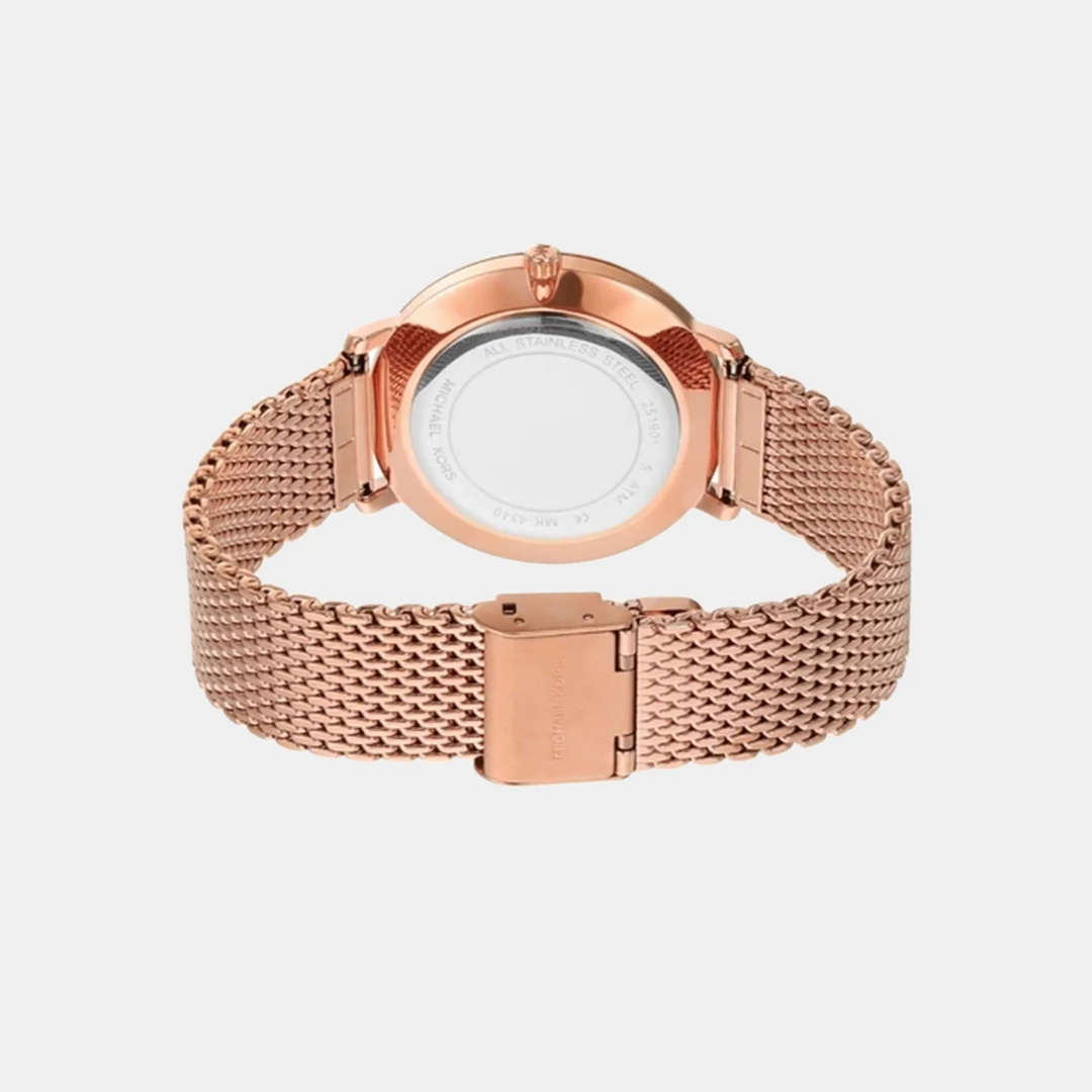 Michael Kors Pyper MK4340 Rose Gold-Tone Logo Dial Women&