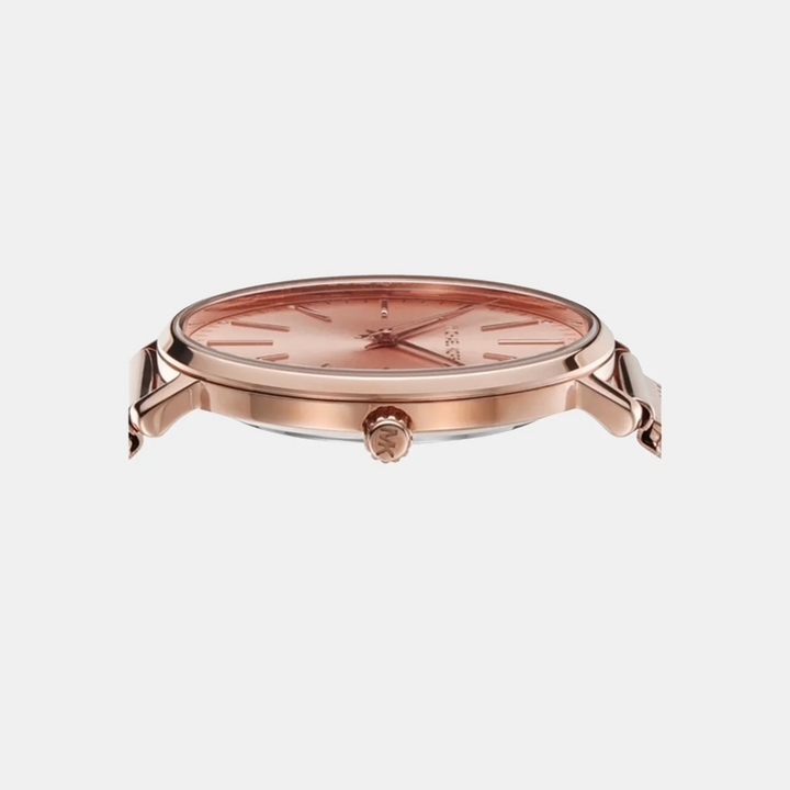 Michael Kors Pyper MK4340 Rose Gold-Tone Logo Dial Women&