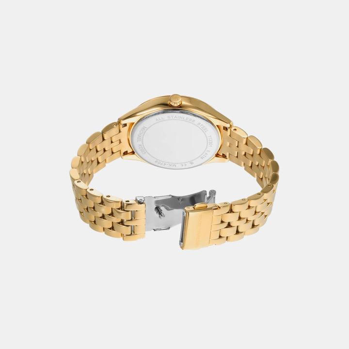 Michael Kors Harlowe MK4709 Rectangular Silver-Tone Pavé Women&