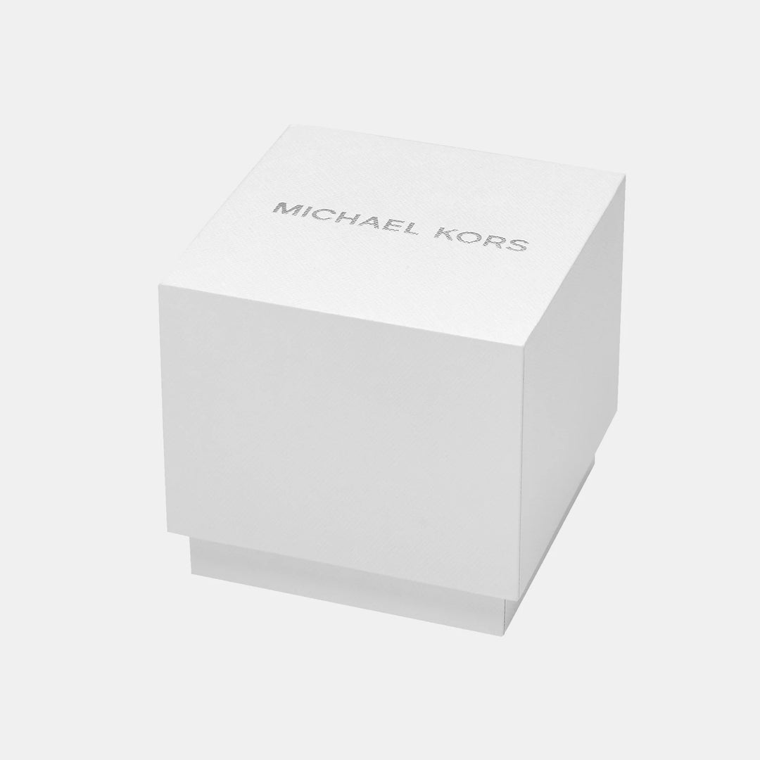 Michael Kors Lexington MK4740 Pavé Silver-Tone Stainless Steel Women&