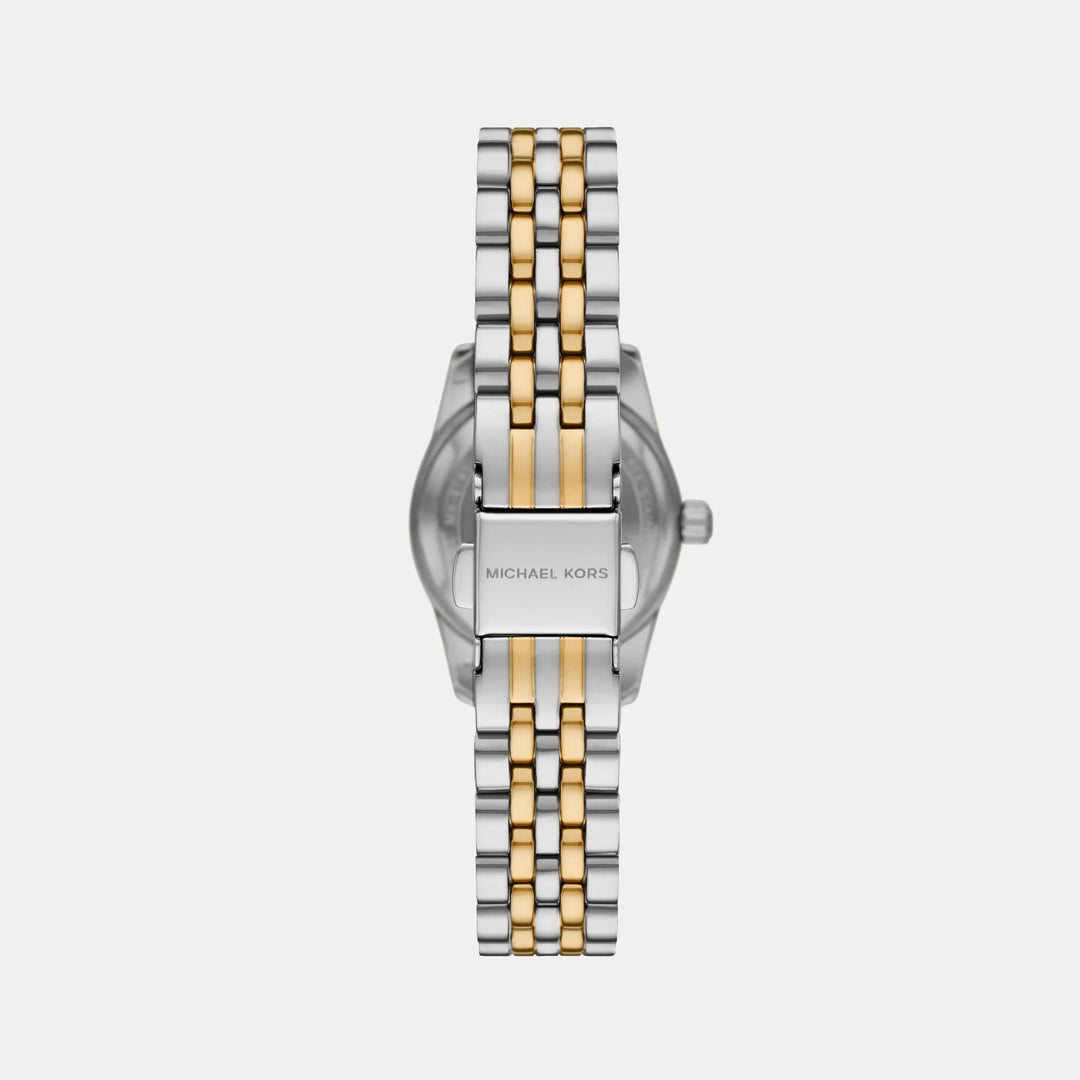 Michael Kors Lexington MK4740 Pavé Silver-Tone Stainless Steel Women&