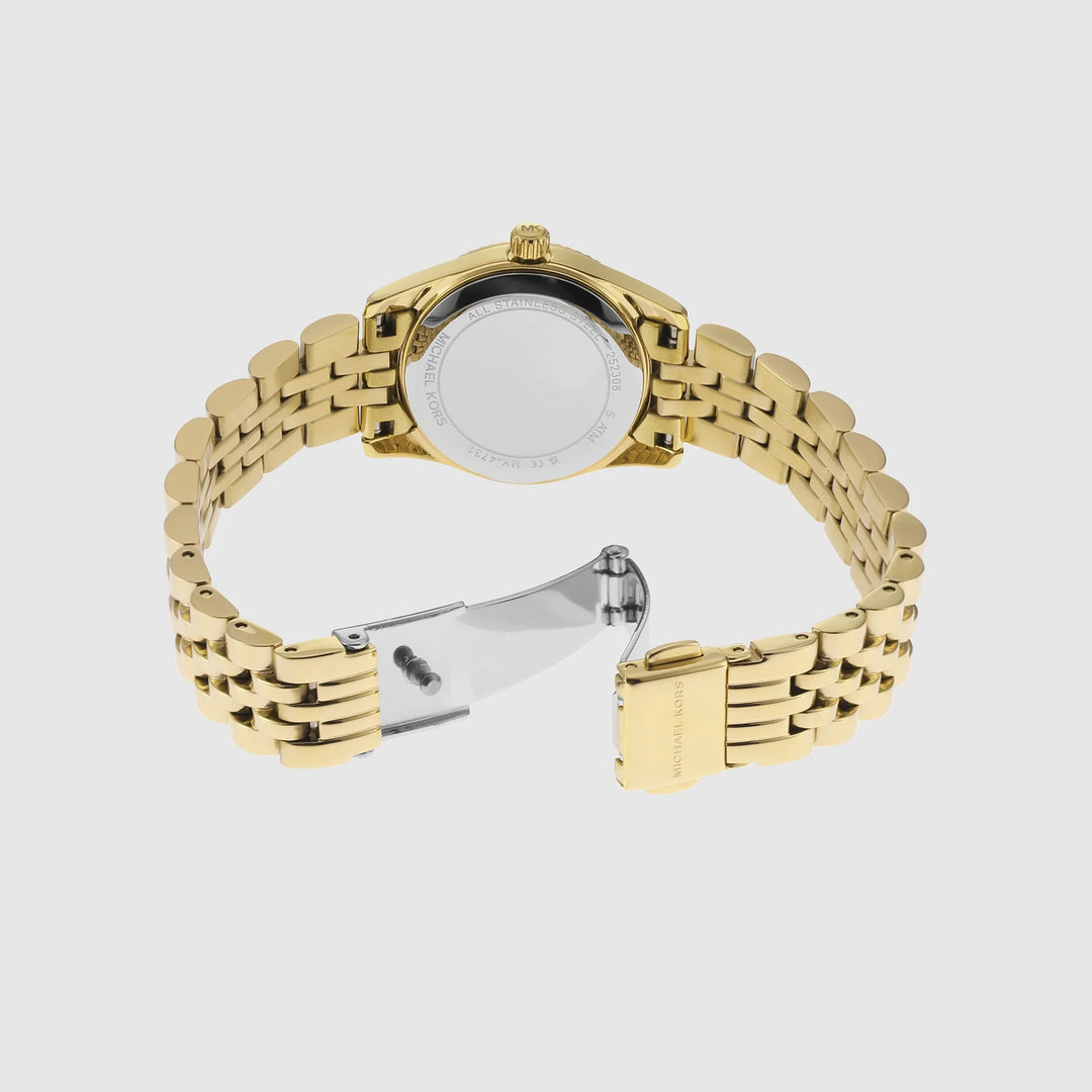 Michael Kors Camille MK4741 Pavé Gold-Tone Stainless Steel Women&
