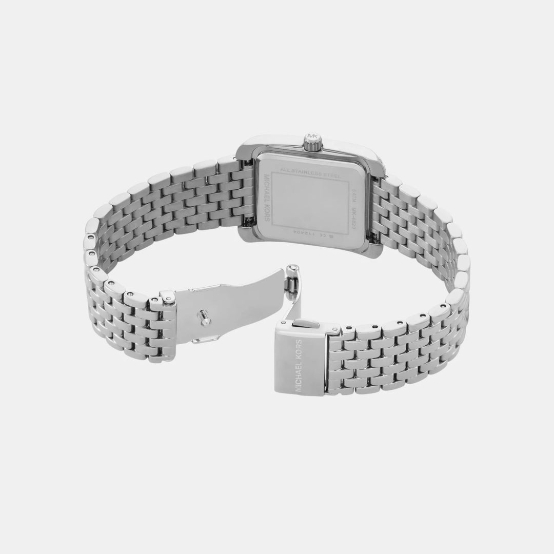 Michael Kors Camille MK4829 Silver-Tone Pavé Stainless Steel Women&