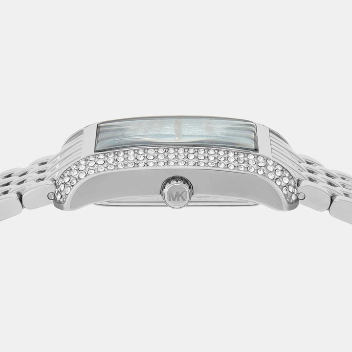 Michael Kors Camille MK4829 Silver-Tone Pavé Stainless Steel Women&