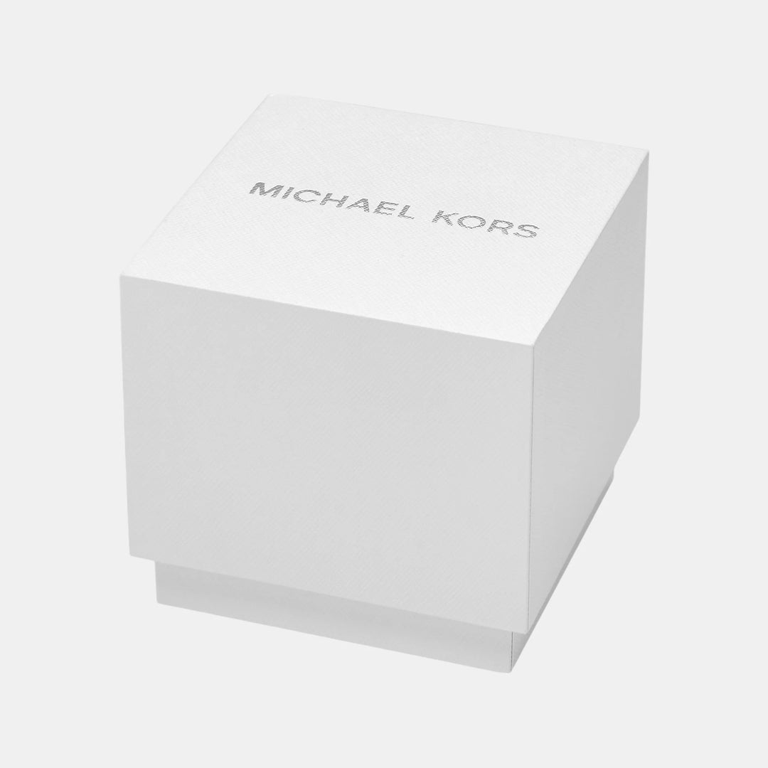 Michael Kors Lexington MK4842 Rose Gold-Tone Pavé Bezel Women&