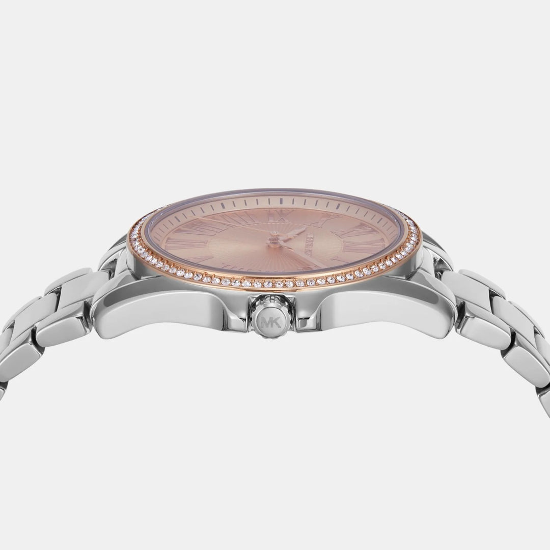 Michael Kors Liliane MK4854 Rose Gold-Tone Pavé Women&