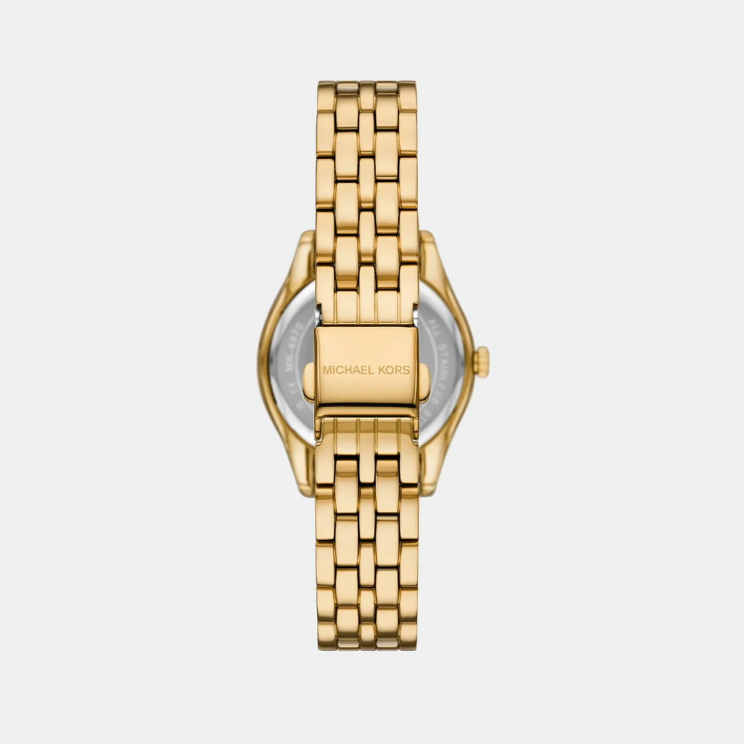Michael Kors Harlowe MK4870 Pavé Silver-Tone Women&