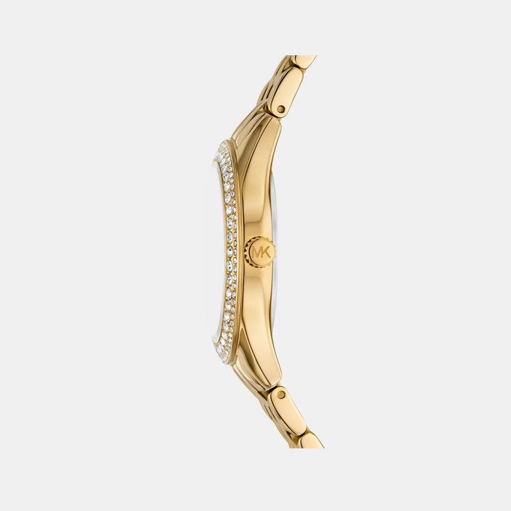 Michael Kors Harlowe MK4870 Pavé Silver-Tone Women&