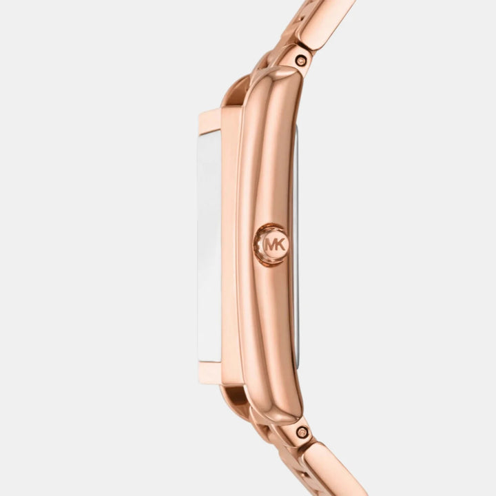 Michael Kors Lennox MK4905 Gold-Tone Pavé Logo Women&