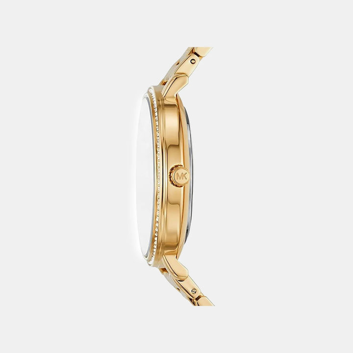 Michael Kors Pyper MK4916 Gold-Tone Pavé Stainless Steel Women&