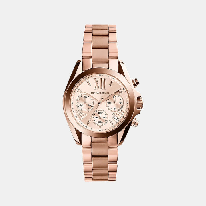 Michael Kors Bradshaw MK5799 Rose Gold-Tone Chronograph Women&