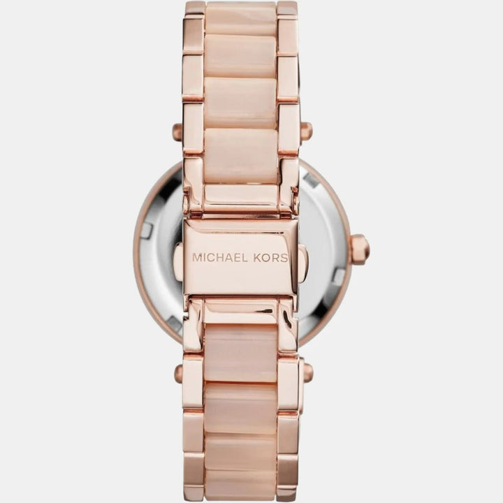 Michael Kors Mini Parker MK6110 Rose Gold-Tone Pavé Women&
