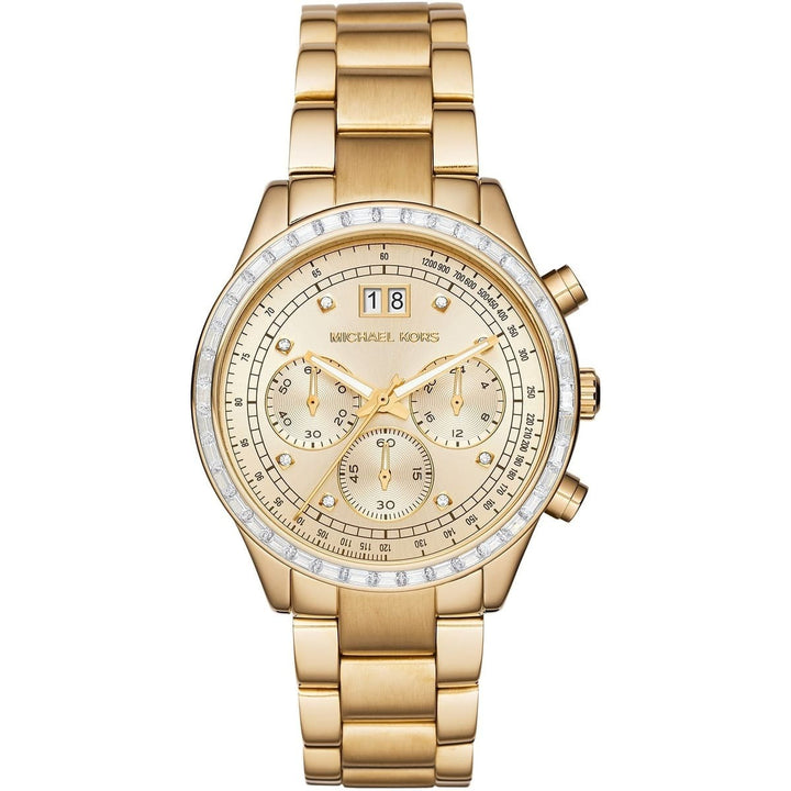 Michael Kors Brinkley MK6187 Gold-Tone Acetate Women&