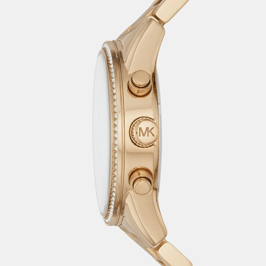 Michael Kors Bryant MK6356 Gold-Tone Pavé Chronograph Women&