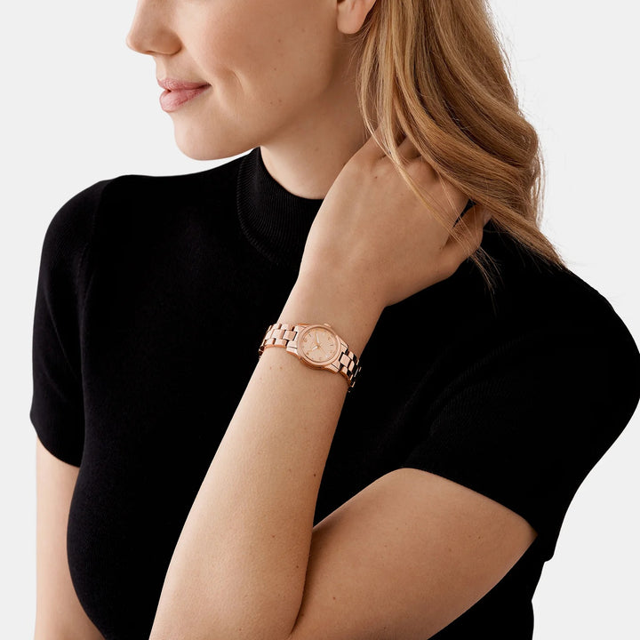 Michael Kors Everest MK7458 Gold-Tone Pavé Stainless Steel Women&