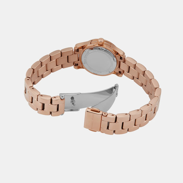 Michael Kors Everest MK7458 Gold-Tone Pavé Stainless Steel Women&