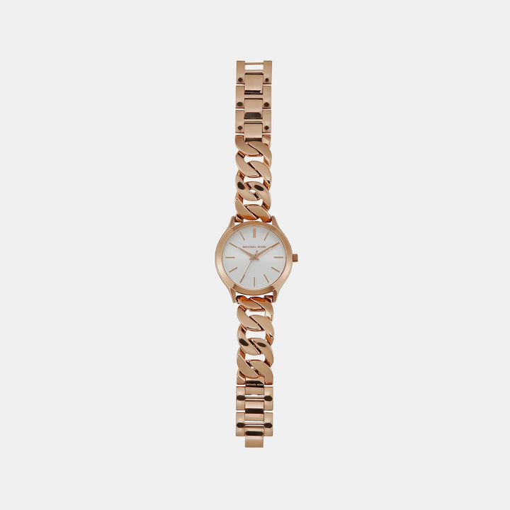 Michael Kors Runway MK7473 Silver-Tone Logo Dial Women&
