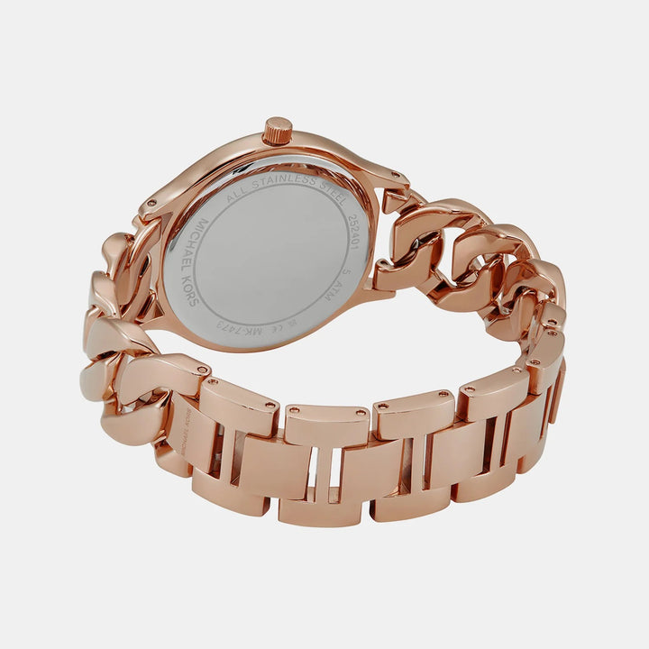 Michael Kors Runway MK7473 Silver-Tone Logo Dial Women&