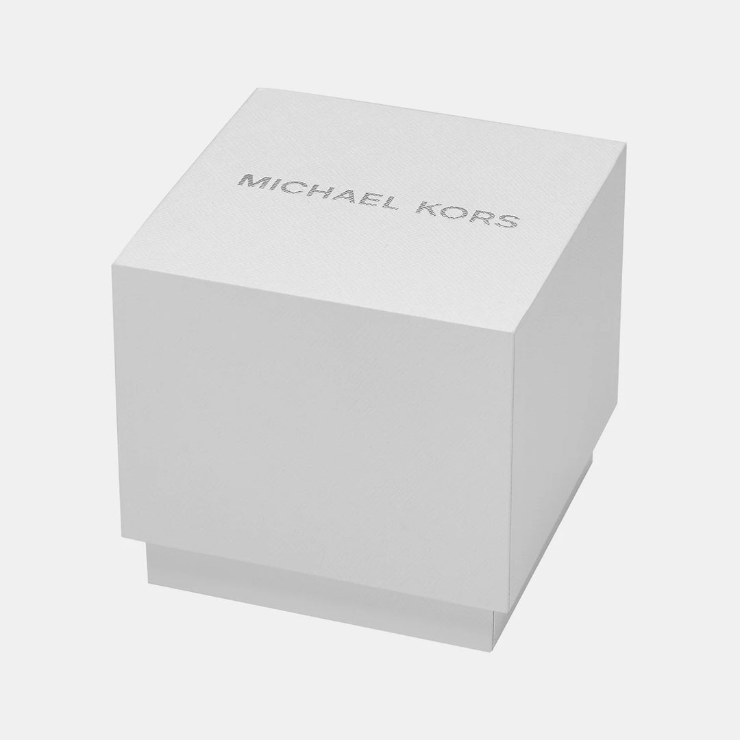 Michael Kors Runway MK7481 Silver-Tone Pavé Center Dial Women&