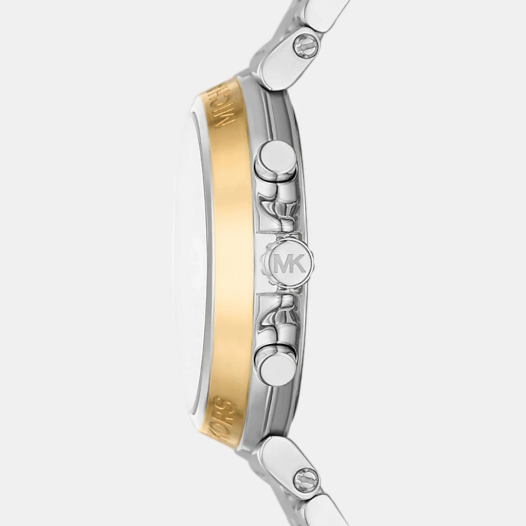 Michael Kors Runway MK7495 Silver-Tone Chronograph Women&