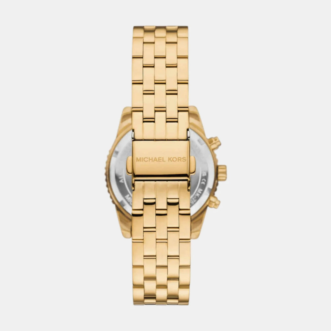Michael Kors Runway MK7530 Silver-Tone Baguette Bezel Women&