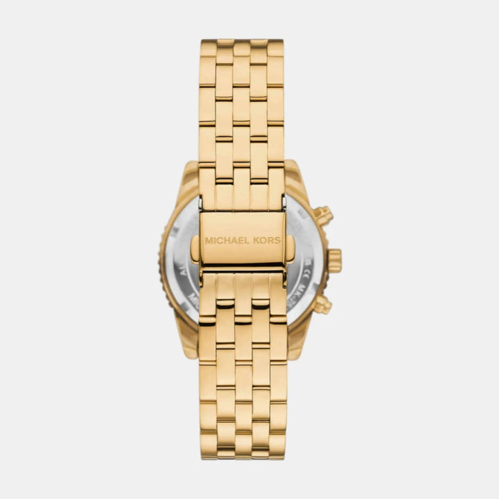 Michael Kors Runway MK7530 Silver-Tone Baguette Bezel Women&