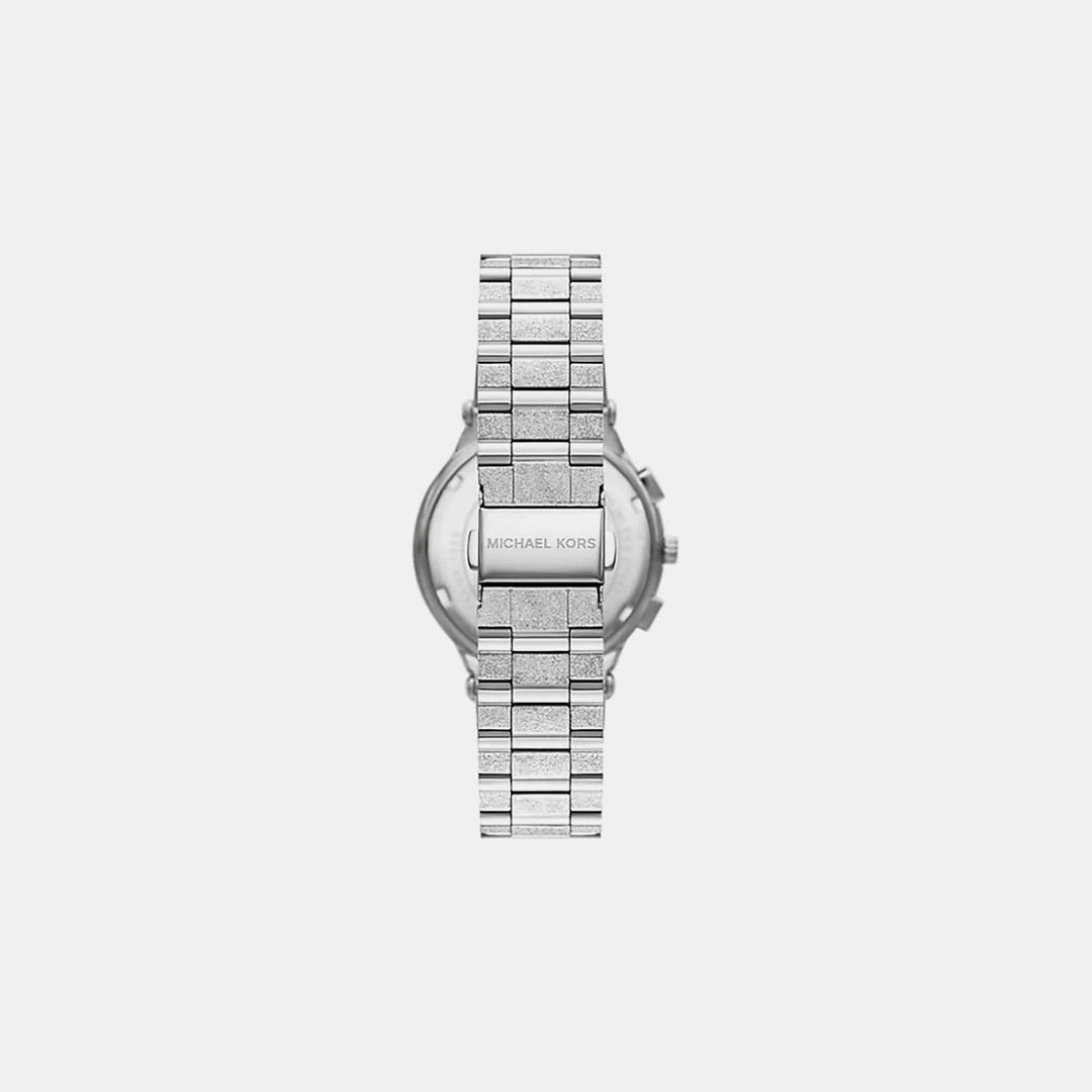 Michael Kors Lennox MK7558 Oversized Silver-Tone Men&
