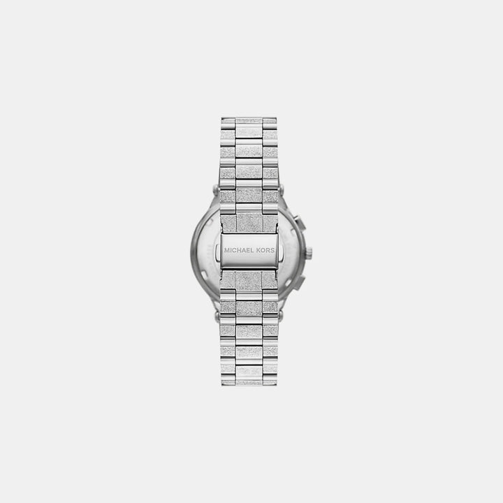 Michael Kors Lennox MK7558 Oversized Silver-Tone Men&
