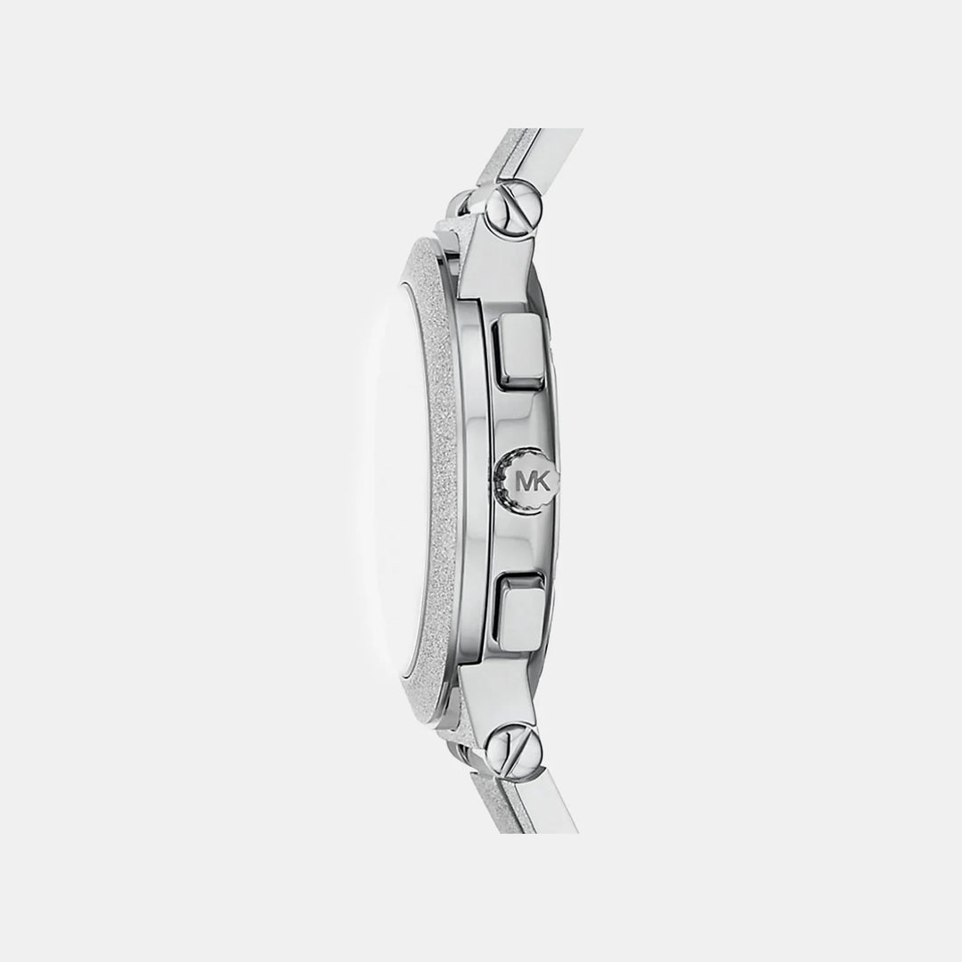 Michael Kors Lennox MK7558 Oversized Silver-Tone Men&