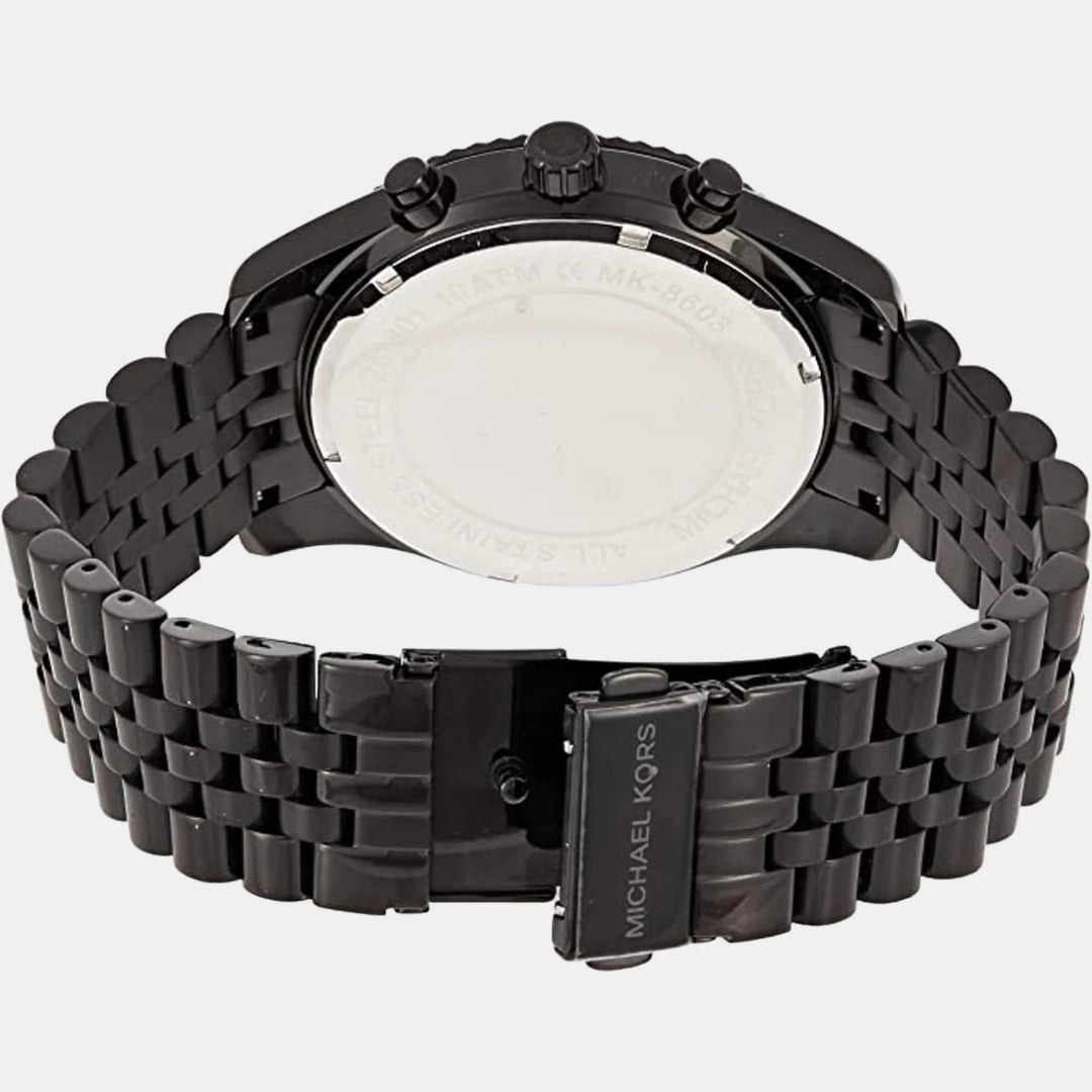 Michael Kors Lexington MK8603 Black Stainless Steel Chronograph Men&