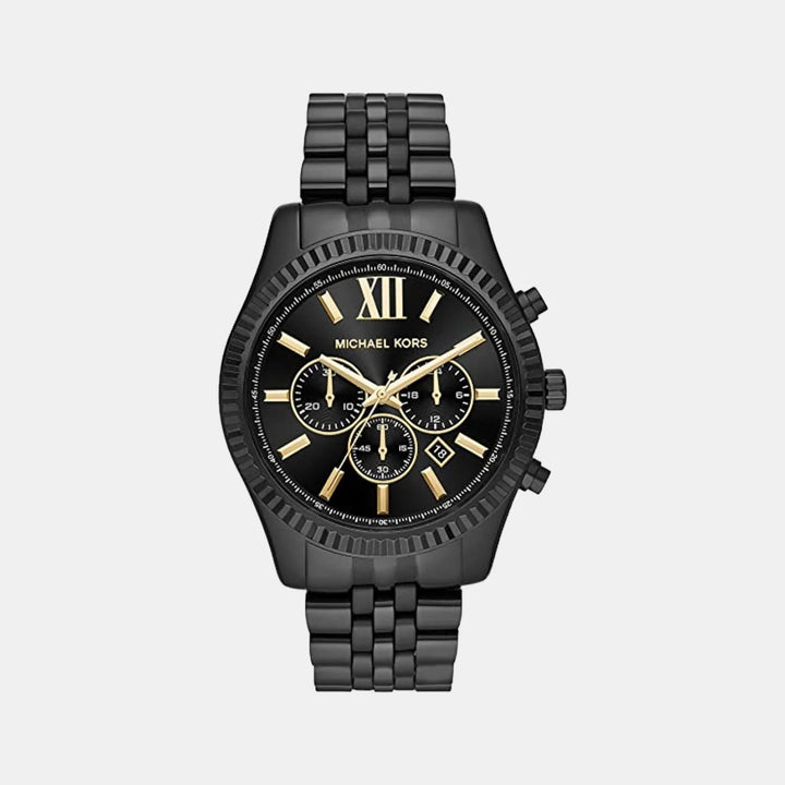 Michael Kors Lexington MK8603 Black Stainless Steel Chronograph Men&