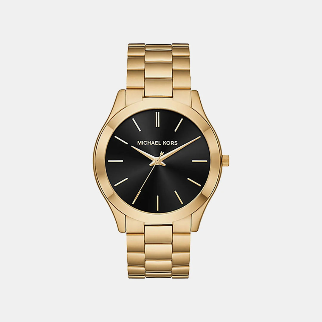 Michael Kors Slim Runway MK8621 Black Stainless Steel Men&